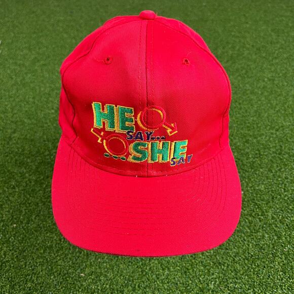 He Say She Say Other - He Say She Say Embroidered Red Snapback Hat